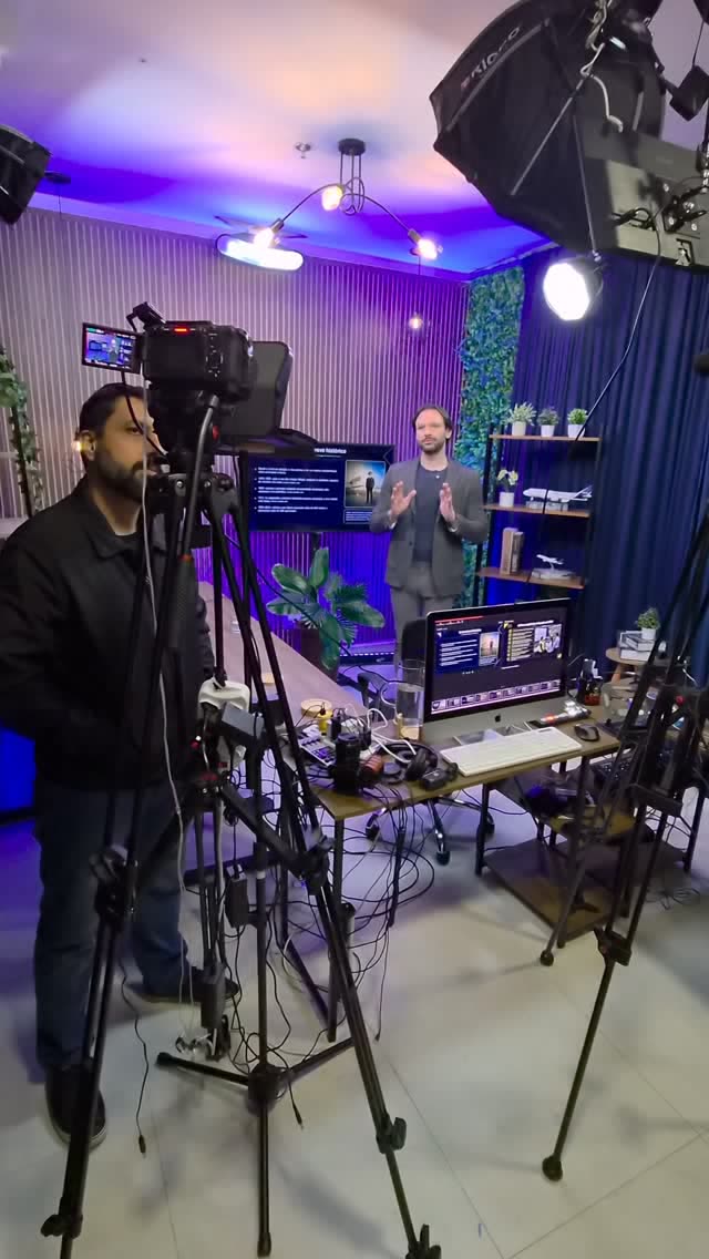 Set de gravação do Treinamento GRF